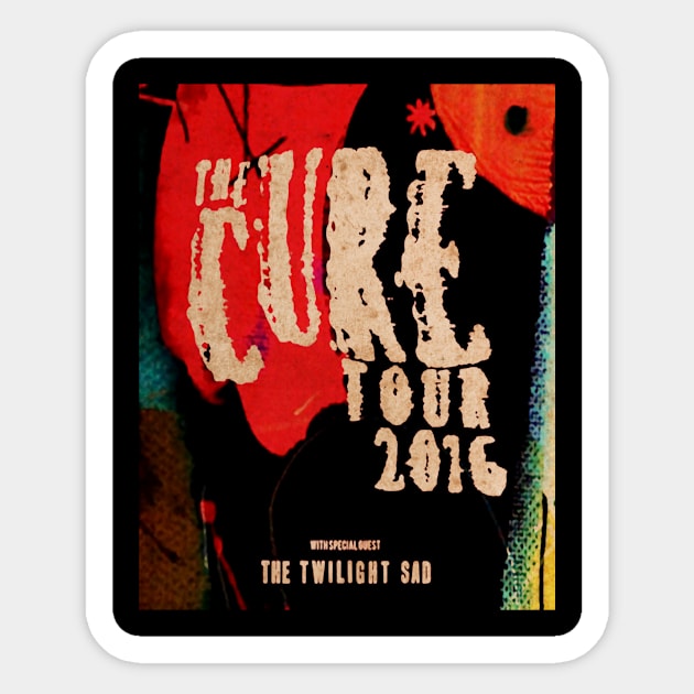 vintage the cure_tour 2016 Sticker by rika marleni